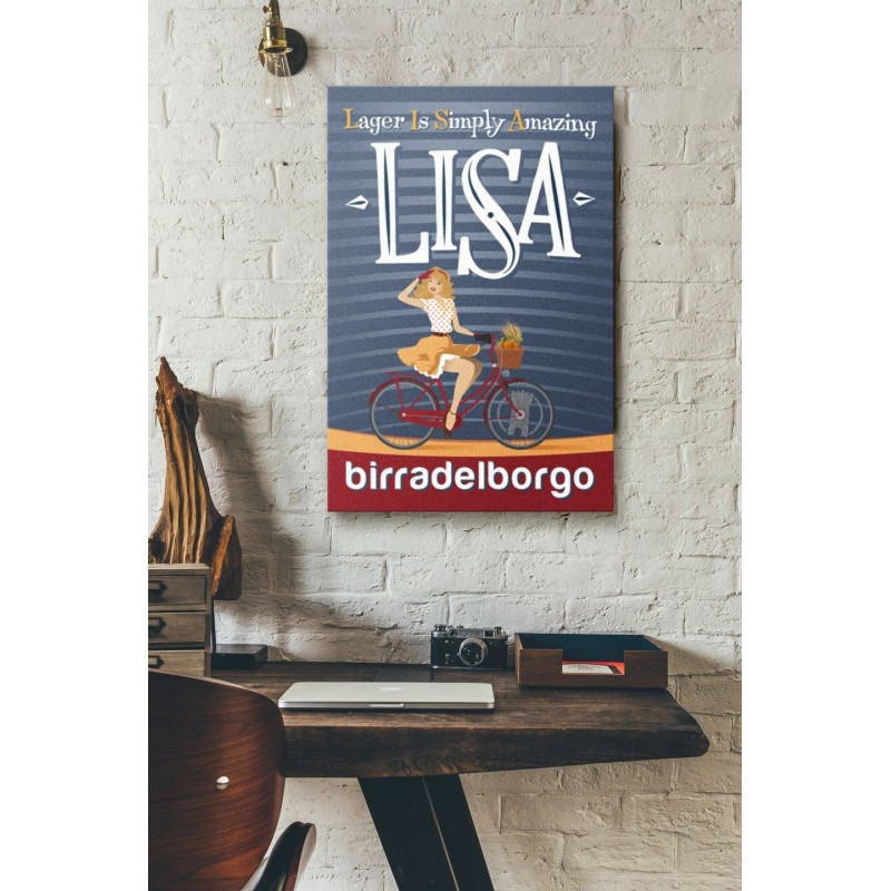 Targa in metallo / logo LISA