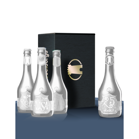 Bauletto per 4 bottiglie da 33 cl
